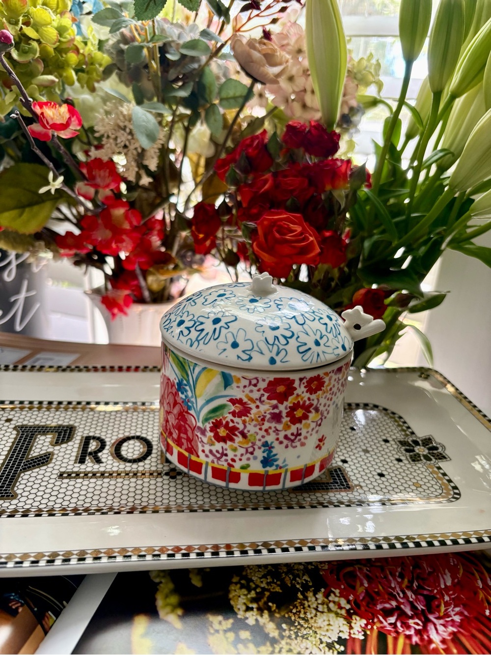 Anthropologie Mason Sugar Pot 🌷